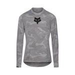Fox Ranger Long Sleeve Jersey in gray camouflage pattern with black Fox logo on chest