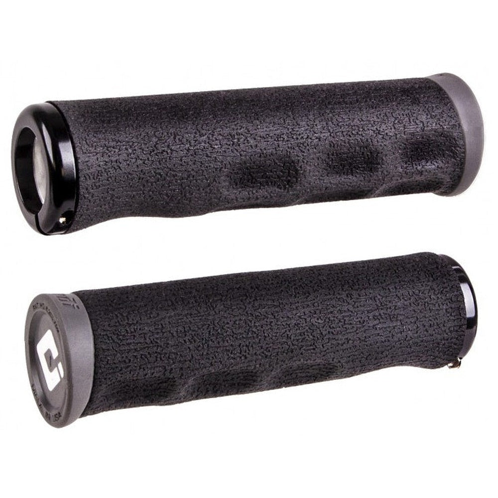 ODI Dread Lock grips in black with textured foam surface and lock-on clamps