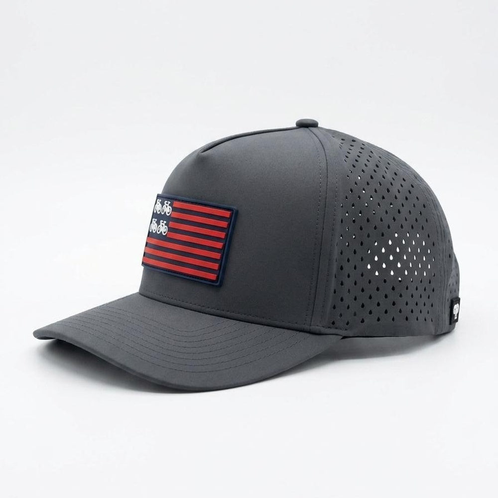 qpeed Hat Navy Flag