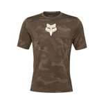 Fox Racing Ranger True Dri short sleeve mountain bike jersey in dirt camo pattern