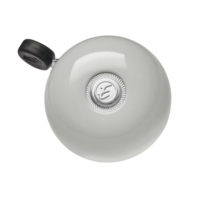 Electra bicycle bell in fog grey with black trigger and central logo