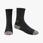 Shimano Performance cycling socks in black with gray accents, shown as a pair