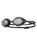 TYR Black Ops 140EV racing goggles in black with smoke tinted lenses