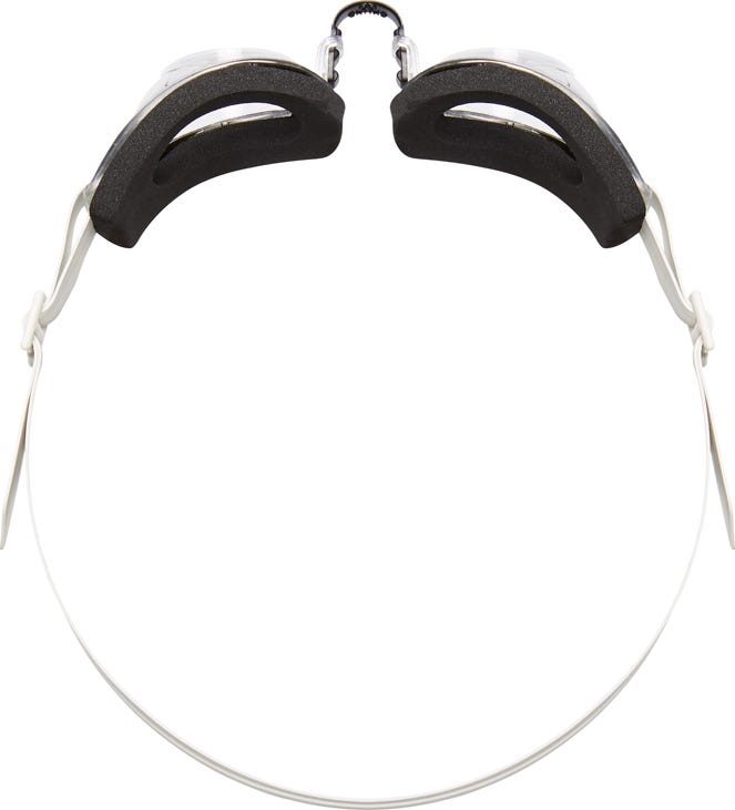 TYR youth swimming goggles with clear lenses and black foam padding