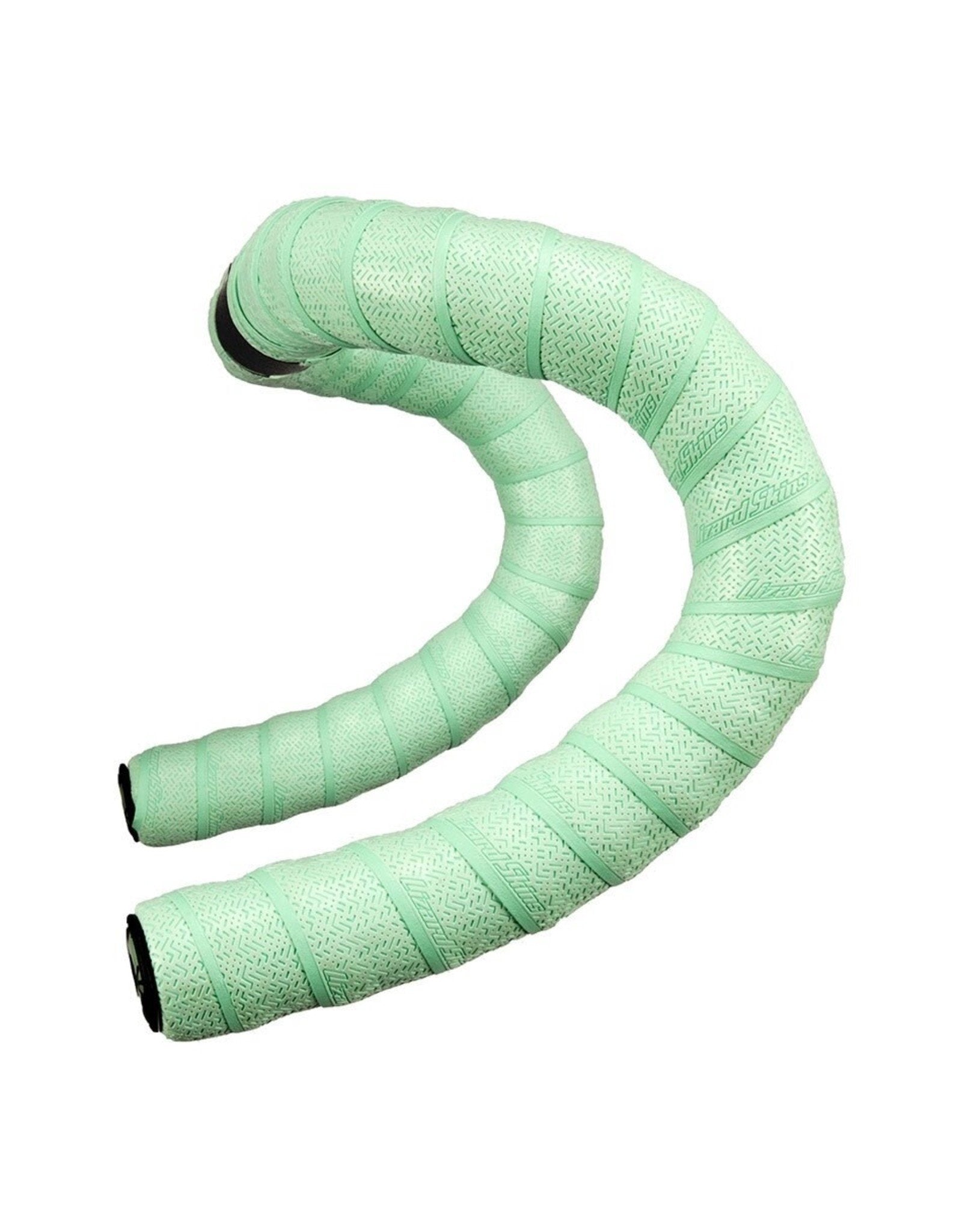 Lizard Skins DSP bar tape in hyper green color with textured surface pattern