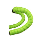 Lizard Skins DSP bar tape in bright green with textured grip pattern