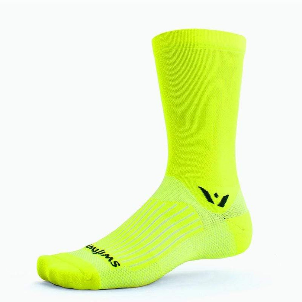 Swiftwick Aspire Seven Socks - Hi Viz Yellow