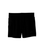Brooks Sherpa 5-inch men's running shorts in solid black with elastic waistband