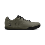 Fox Racing Union Flat MTB Shoes in olive grey with black accents and Fox logo