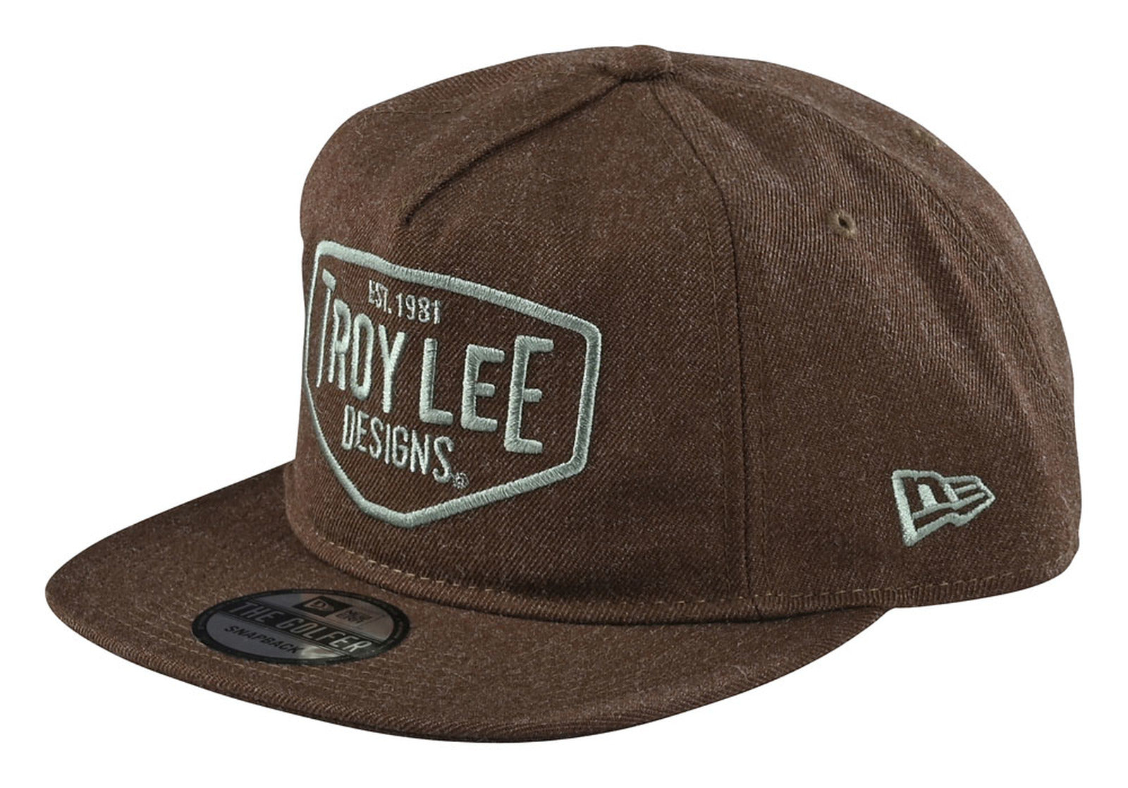 Troy Lee Designs Motor Oil Snapback Heather Brown Hat