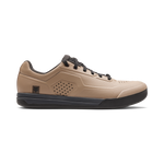 Fox Racing Union Flat MTB Shoes in mocha tan colorway with black sole and laces