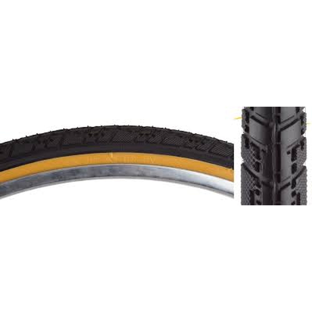 Sunlite Hybrid Ninbus 26X1-3/8 Tan Wall Black Tire - BLACK