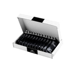 Maurten Gel 100 box open showing 12 black energy gel sachets inside white packaging