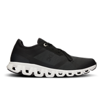 On Cloud X 3 running shoe in black with white sole and distinctive cloud cushioning pods