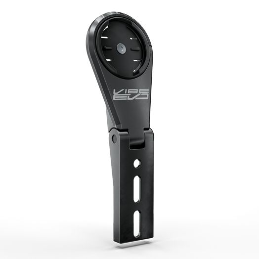 PRO Vibe Evo computer mount angled perspective view showing full assembly in black