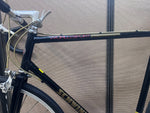 Front-on view of the Schwinn World Sport cockpit with drop handlebars and brake levers
