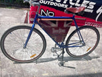 Fold-out Union Jack cabinet open on Three Olives Vodka bar bike