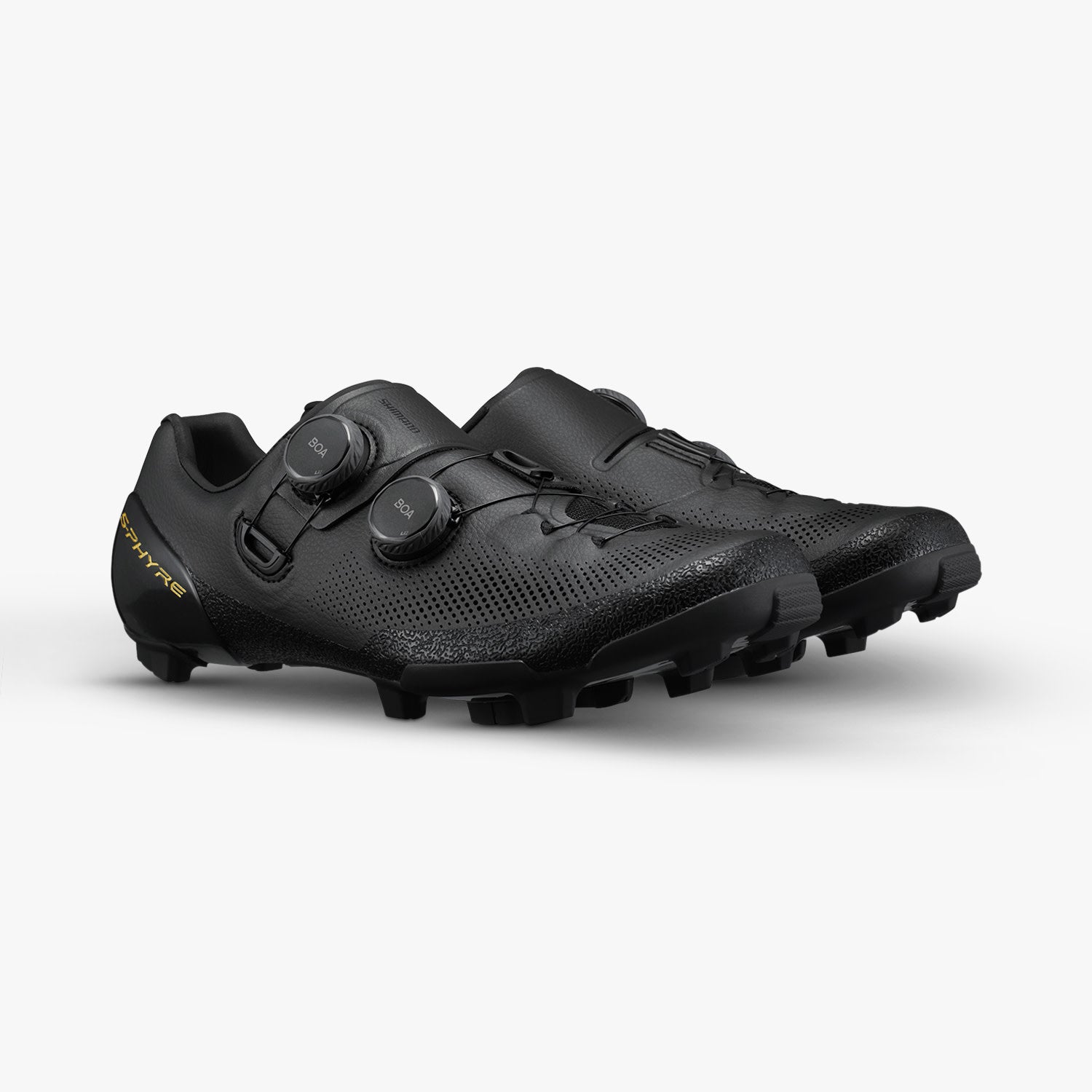 Shimano S-PHYRE SH-RX910 white cycling shoes with dual BOA dials