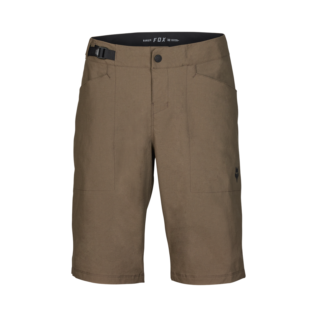 Fox Racing Men's Ranger Lite Short in bark tan color with belt and button closure