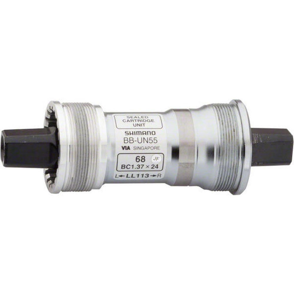 Shimano BB-UN55 bottom bracket cartridge with threaded cups and sealed bearings