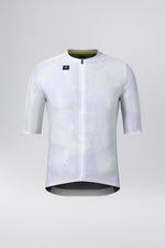 Gobik Attitude 2.0 short sleeve cycling jersey in Lag colorway white with green details