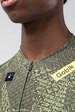 Gobik CX Pro 4.0 cycling jersey in Joint colorway with green speckled pattern