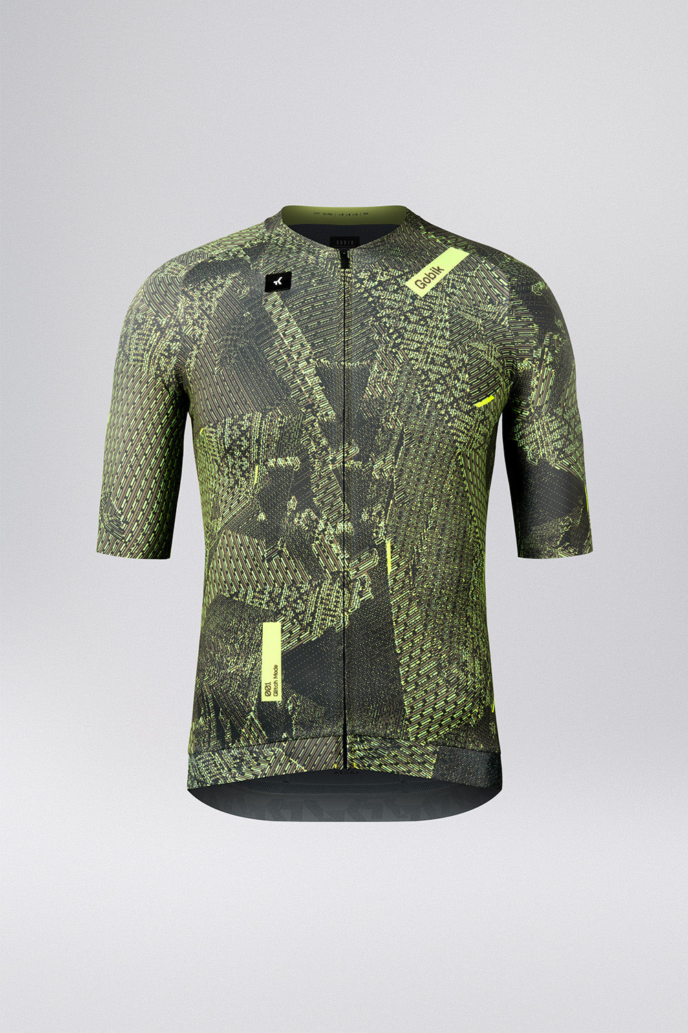 Gobik CX Pro 4.0 cycling jersey in green digital camouflage pattern