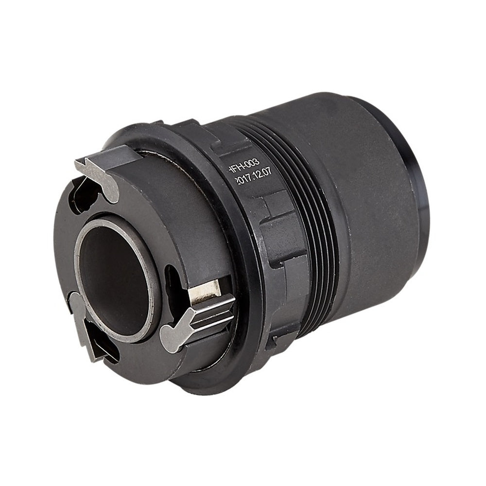 Black Specialized bicycle hub freehub body component with threaded design and pawl mechanism