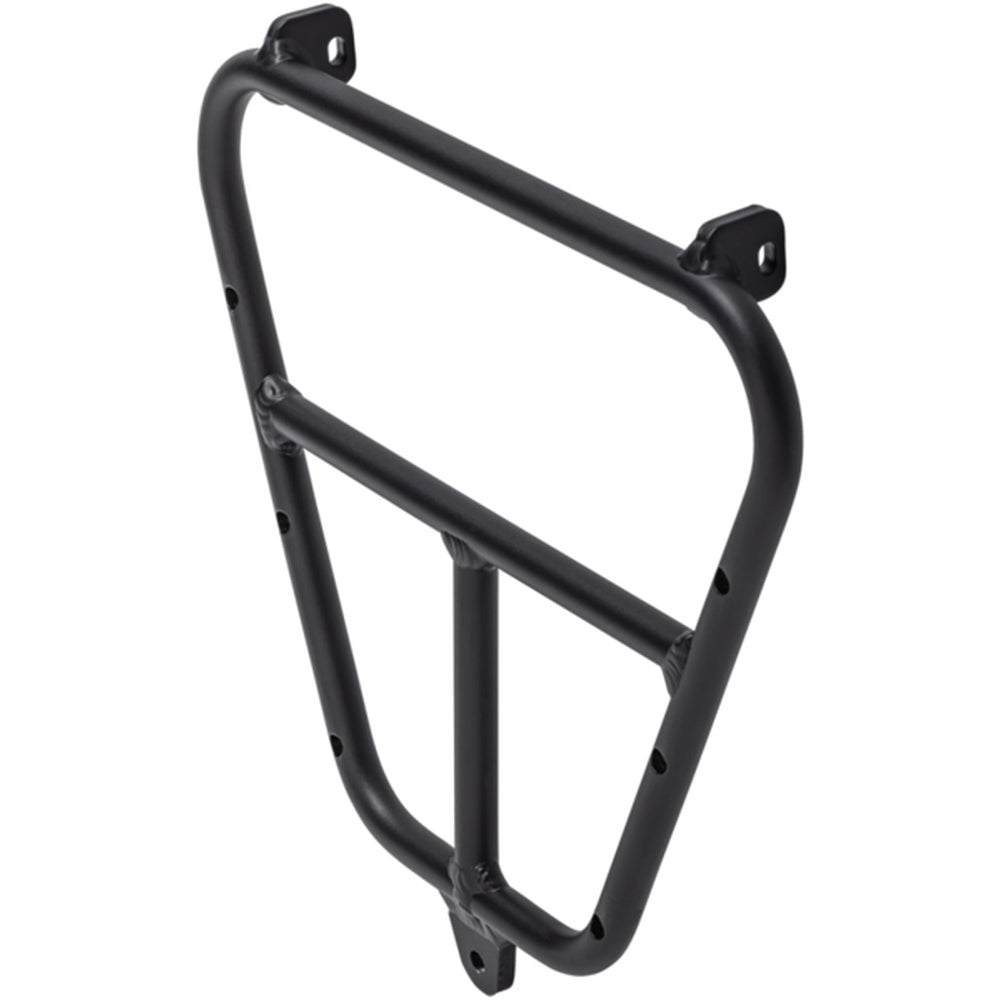 Black Specialized Globe rear pannier adapter rack with mounting hardware