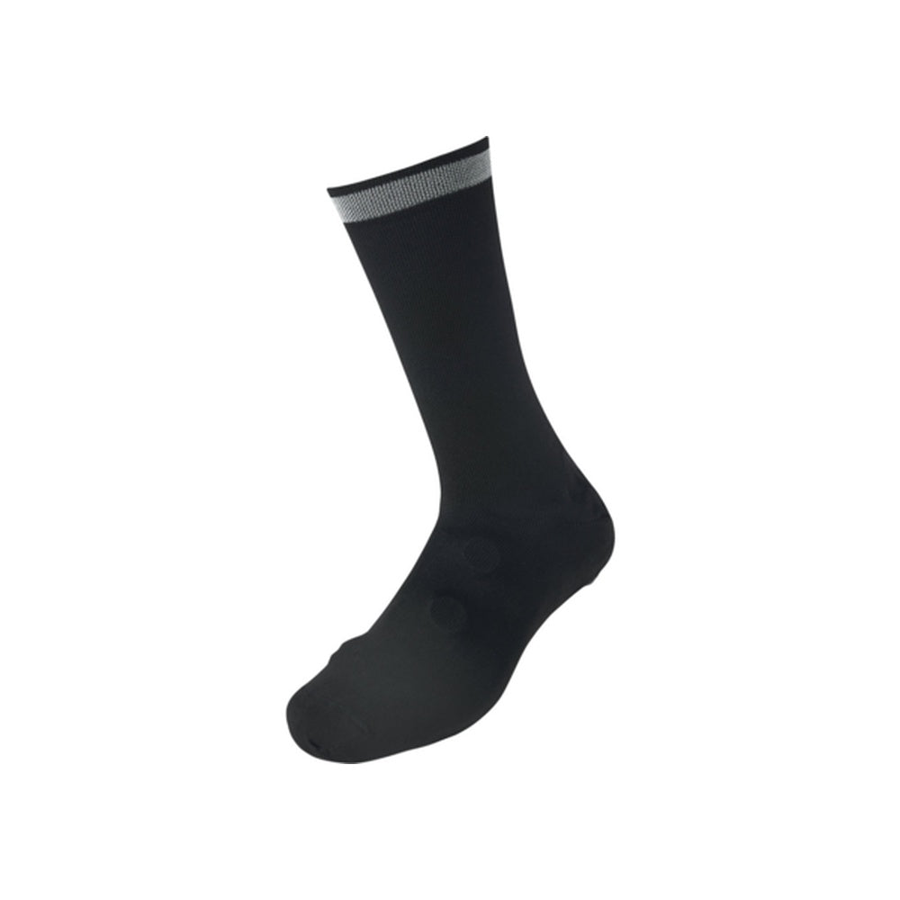 Specialized Reflect Overshoe Sock in black with reflective silver cuff band