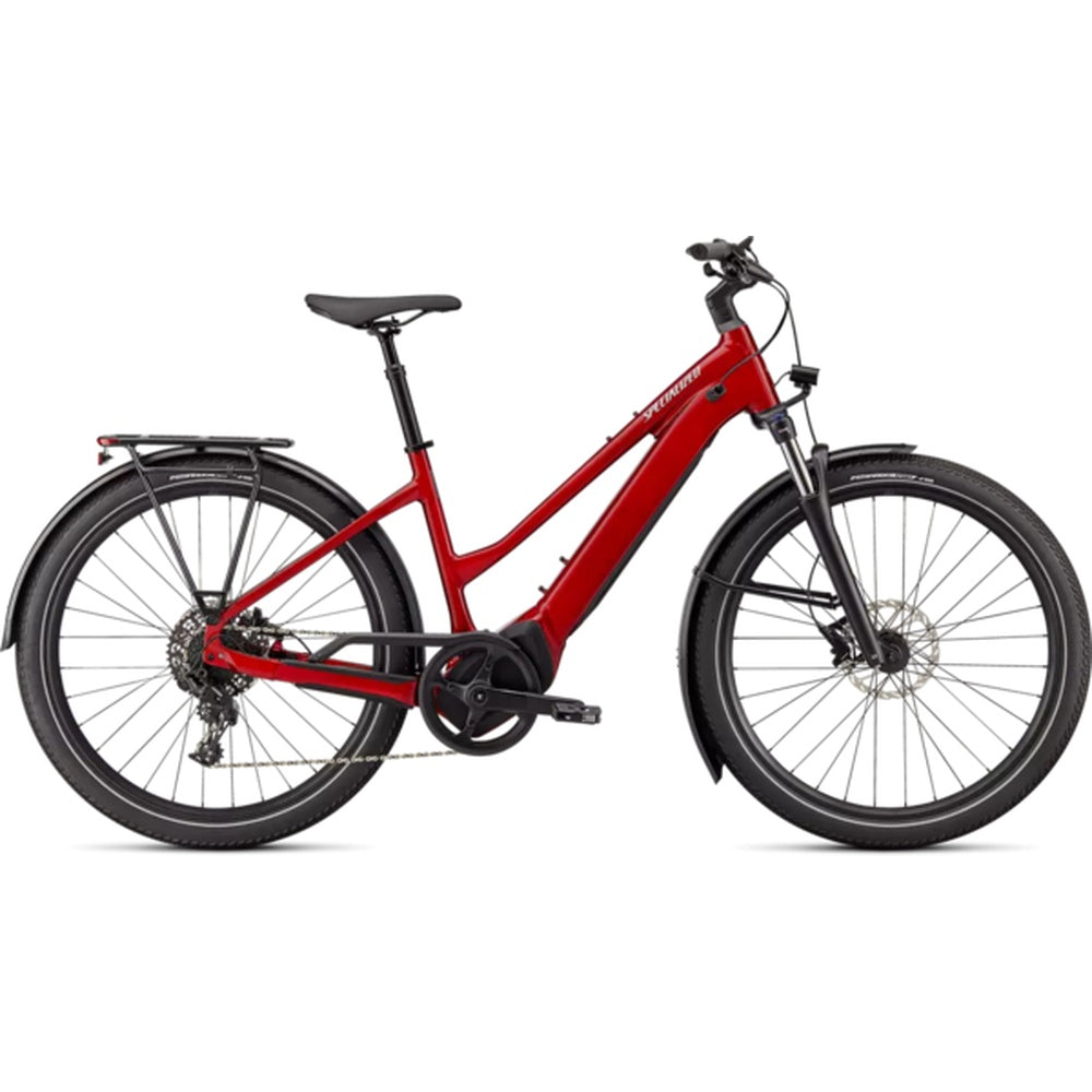 Specialized Turbo Vado 4.0 Step-Through electric bike in red with black components