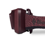 Black Diamond Spot-R headlamp bordeaux, side view showing battery pack and Black Diamond branded strap