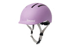 Thousand Toddler Helmet in matte Power Purple with gray straps and ventilation slots