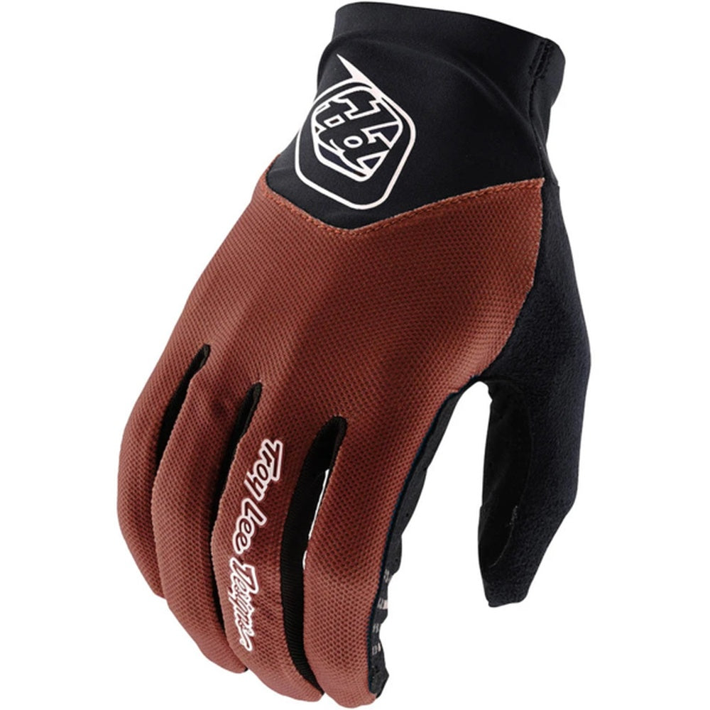 Troy Lee Designs Ace 2.0 glove in Twig brown with black cuff and TLD logo