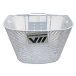 Ven2 White Metal Bike Basket – Durable Bicycle Front Basket