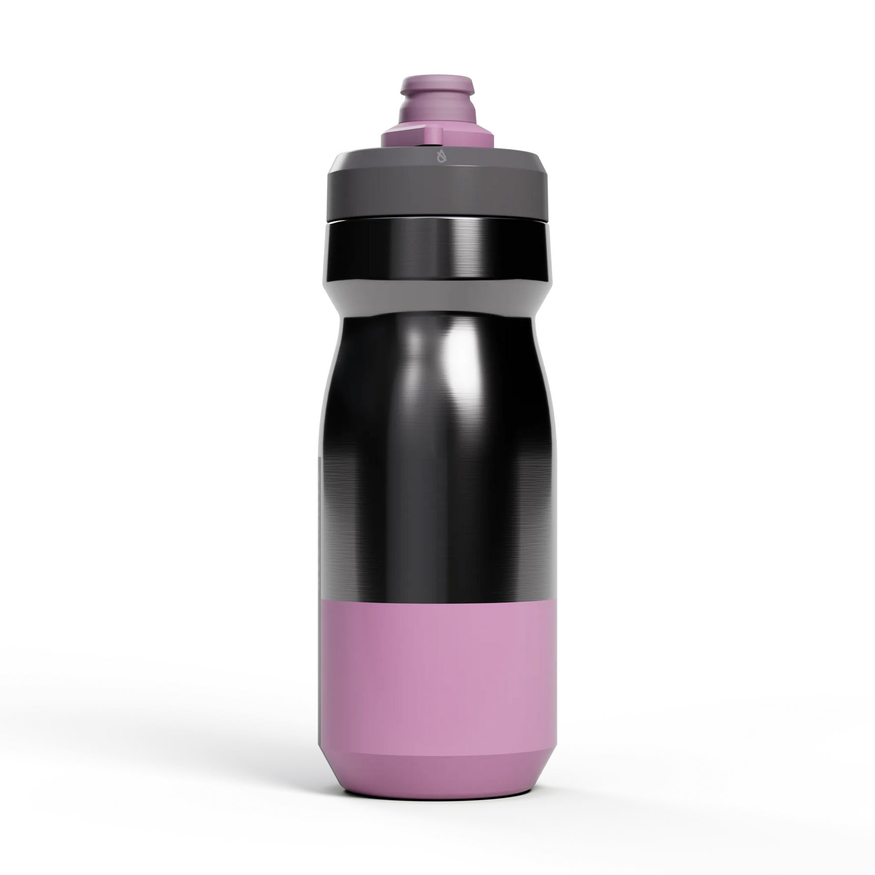 Camelbak Podium Steel 18oz bike bottle in petal pink and black