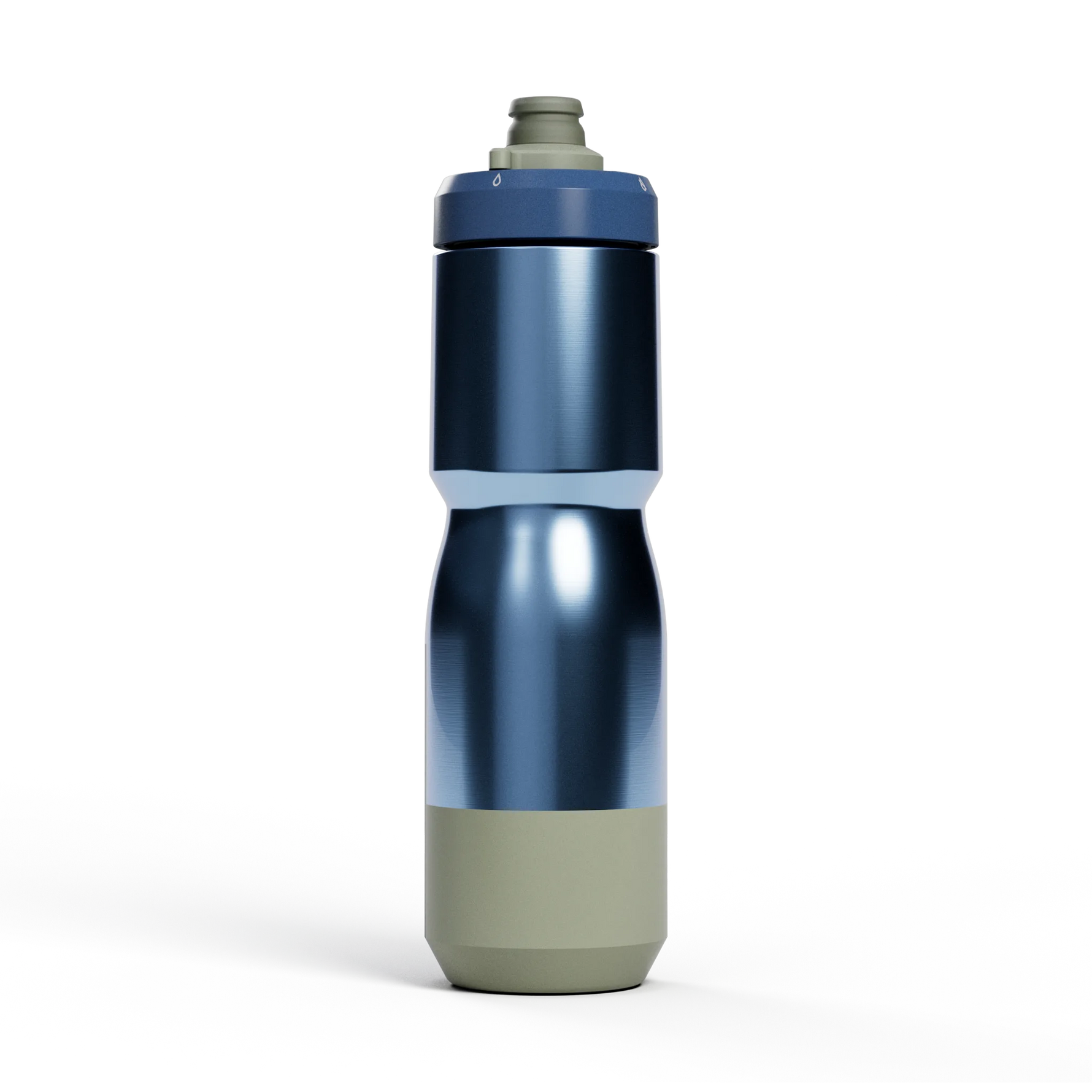 Camelbak Podium Steel bike bottle in blue and stone colorway