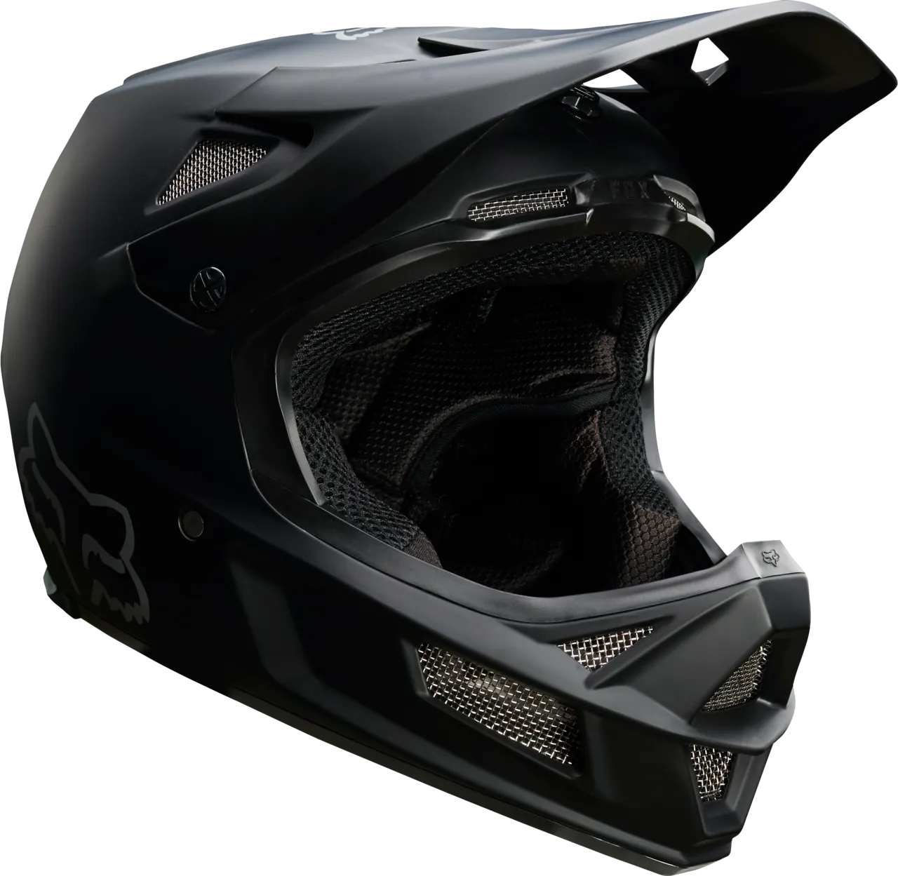 Fox Racing Rampage Comp full face mountain bike helmet in matte black