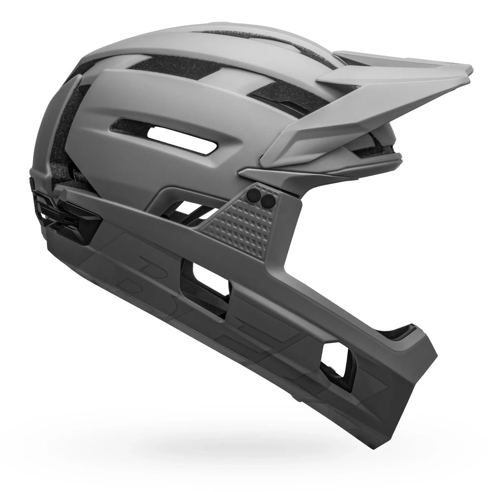 Bell Super Air R MIPS mountain bike helmet in gray with chin guard