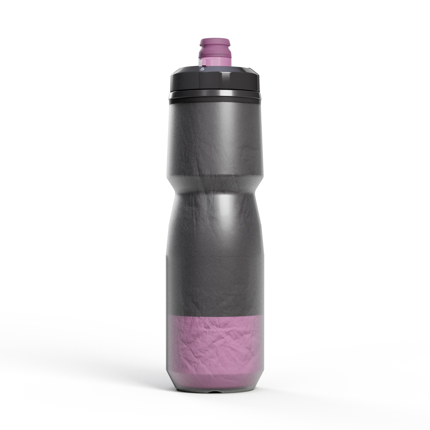 CamelBak Podium Chill 24oz water bottle in mercury gray with pink grip and cap