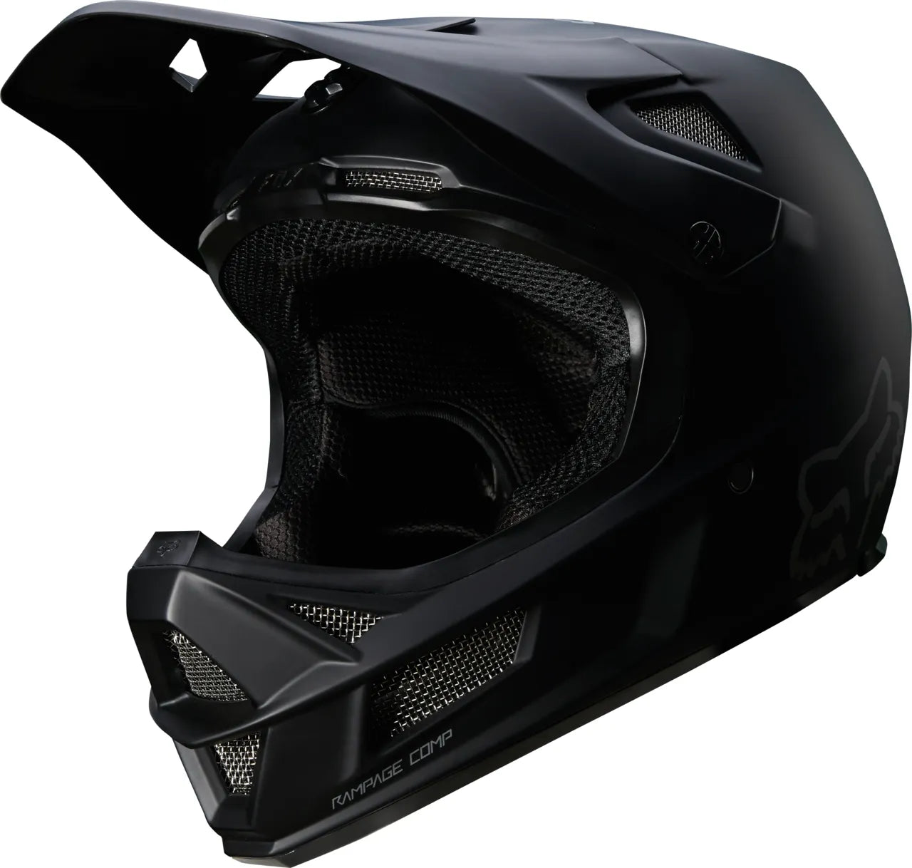 Fox Racing Rampage Comp full face mountain bike helmet in matte black