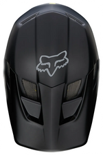 Fox Racing Rampage Comp mountain bike helmet in matte black with Fox logo