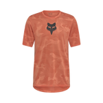 Fox Racing Ranger True Dri short sleeve mountain bike jersey in orange camo pattern