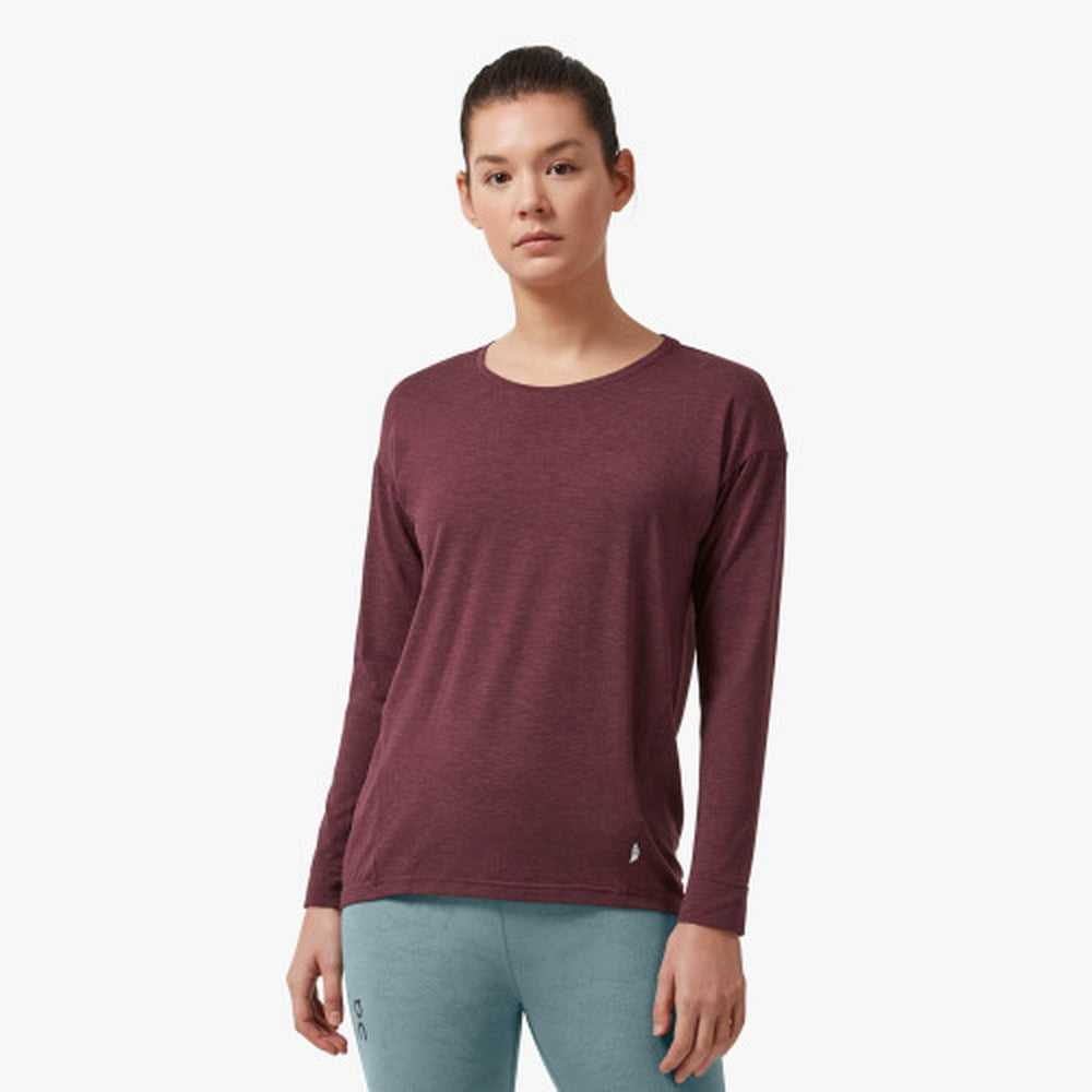 On Comfort Long T Long Sleeve Women's - Mulberry